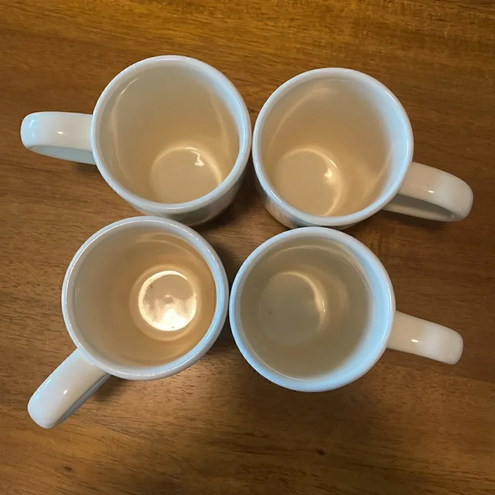 Pier 1 Essential Colours  Cream Chunky Mugs (4)